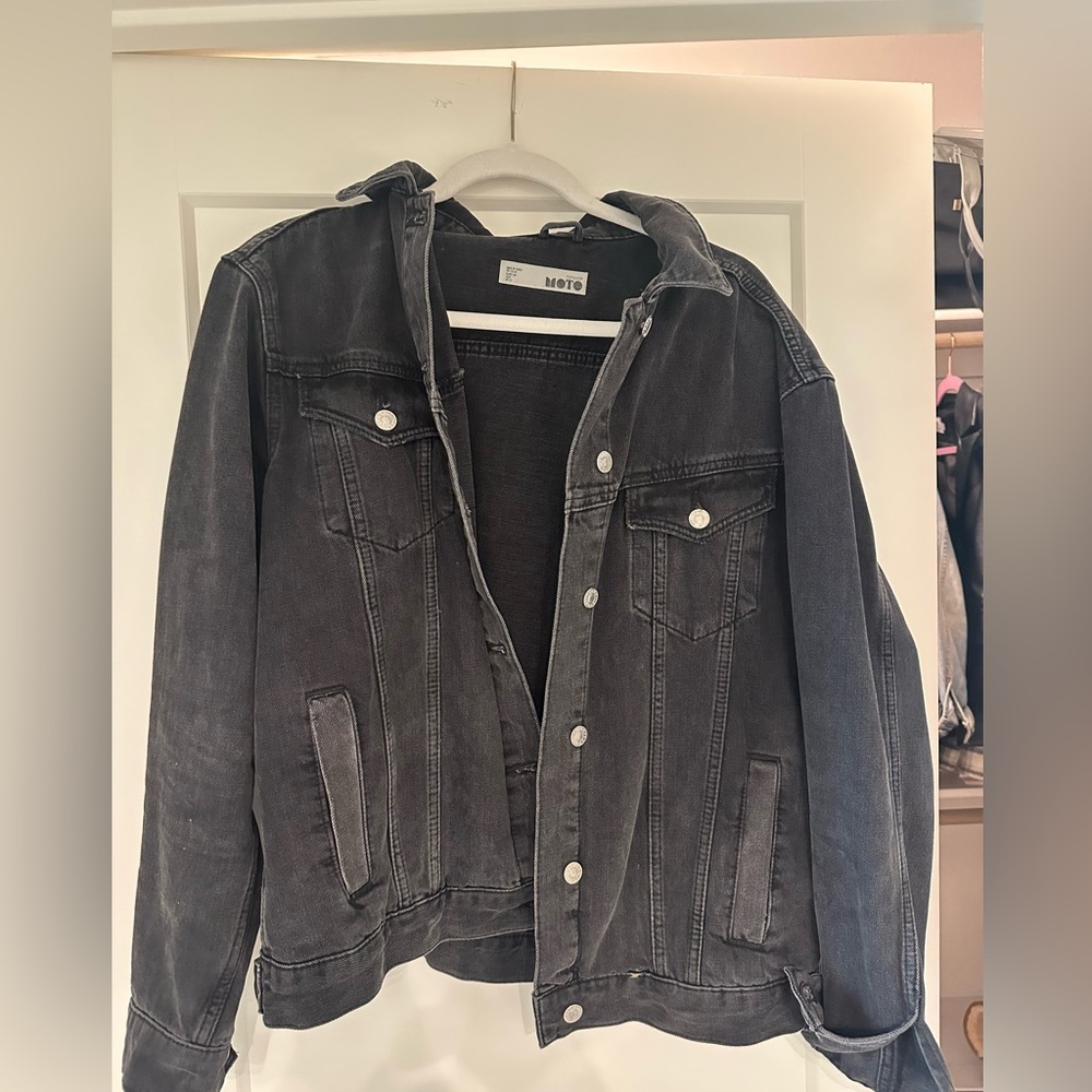 Topshop Black Jean Jacket